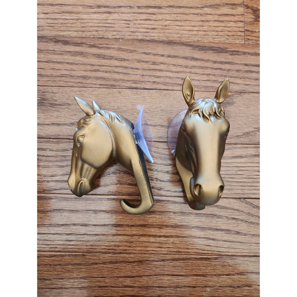 Gold plastic hose suction cup hooks